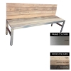 SW slimline bench, similar to bench, wood bench, outdoor bench from wilson stone.