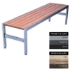 SW slimline bench, similar to bench, wood bench, outdoor bench from wilson stone.