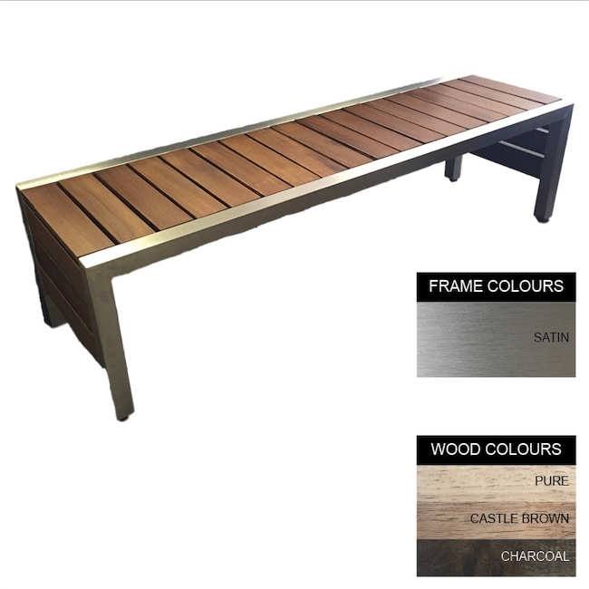 SW mall bench, similar to bench, wood bench, outdoor bench from obbligato.