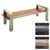 SW modern bench, similar to bench, wood bench, outdoor bench from badec bros.