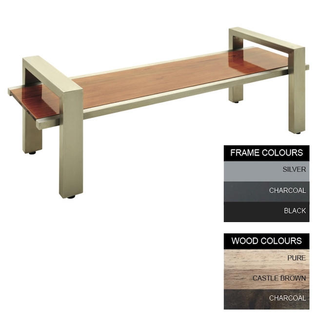 SW modern bench, similar to bench, wood bench, outdoor bench from wilson stone.