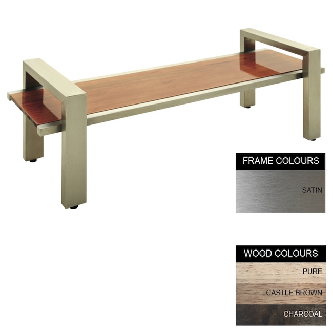 SW modern bench, similar to bench, wood bench, outdoor bench from badec bros.