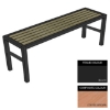Picture of Slimline Bench - Steel and Composite - Adj. Feet - 45x150x54cm - Colour Options - SLO4631PC
