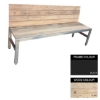 Picture of Slimline Bench - Steel and Wood - Adj. Feet - 45x240x49cm - Colour Options - SLB4661PC