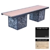 Picture of Gabion Bench - Steel and Wood - 45x240x49cm - Colour Options - GB4661PC