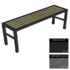Picture of Slimline Bench - Steel and Composite - Bolt Dn- 45x240x54cm - Colour Options - SLO4662PC