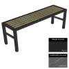 Picture of Slimline Bench - Steel and Composite - Adj. Feet - 45x150x54cm - Colour Options - SLO4631PC