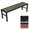 Picture of Slimline Bench - Steel and Composite - Adj. Feet - 45x150x54cm - Colour Options - SLO4631PC