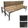 Picture of Slimline Bench - Steel and Wood - Bolt Down - 45x180x98cm - Colour Options - SLBD4642PC