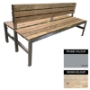 Picture of Slimline Bench - Steel and Wood - Bolt Down - 45x180x98cm - Colour Options - SLBD4642PC