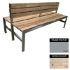 Picture of Slimline Bench - Steel and Wood - Adj. Feet - 45x180x98cm - Colour Options - SLBD4641PC