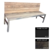 Picture of Slimline Bench - Steel and Wood - Adj. Feet - 45x240x49cm - Colour Options - SLB4661PC