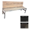 Picture of Slimline Bench - Steel and Wood - Bolt Down - 45x180x49cm - Colour Options - SLB4642PC