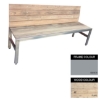 Picture of Slimline Bench - Steel and Wood - Bolt Down - 45x180x49cm - Colour Options - SLB4642PC