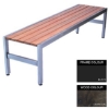 Picture of Slimline Bench - Steel and Wood - Adj. Feet - 45x150x45cm - Colour Options - SL4631PC