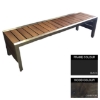 Picture of Mall Bench - Steel and Wood - Adj. Feet - 45x240x51cm - Colour Options - ML4661PC