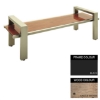 Picture of Modern Bench - Steel and Wood - Bolt Down - 45x180x49cm - Colour Options - MD4642PC
