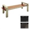 Picture of Modern Bench - Steel and Wood - Adj. Feet - 45x180x49cm - Colour Options - MD4641PC
