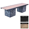 Picture of Gabion Bench - Steel and Wood - 45x180x49cm - Colour Options - GB4641PC