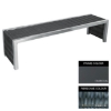 Picture of Contemporary Bench - Steel and Fibre Cane - Bolt Down - 45x240x51cm - Colour Options - CM4662PC