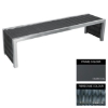 Picture of Contemporary Bench - Steel and Fibre Cane - Adj. Feet - 45x240x51cm - Colour Options - CM4661PC