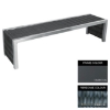 Picture of Contemporary Bench - Steel and Fibre Cane - Bolt Down - 45x180x51cm - Colour Options - CM4642PC