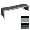 Picture of Contemporary Bench - Steel and Fibre Cane - Adj. Feet - 45x150x51cm - Colour Options - CM4631PC