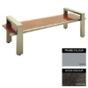 Picture of Modern Bench - Steel and Wood - Adj. Feet - 45x240x49cm - Colour Options - MD4661PC
