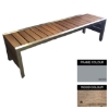 Picture of Mall Bench - Steel and Wood - Bolt Down - 45x150x51cm - Colour Options - ML4632PC