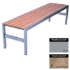 Picture of Slimline Bench - Steel and Wood - Adj. Feet - 45x150x45cm - Colour Options - SL4631PC