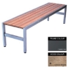 Picture of Slimline Bench - Steel and Wood - Adj. Feet - 45x150x45cm - Colour Options - SL4631PC