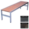 Picture of Slimline Bench - Steel and Wood - Bolt Down - 45x150x45cm - Colour Options - SL4632PC