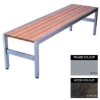 Picture of Slimline Bench - Steel and Wood - Adj. Feet - 45x180x45cm - Colour Options - SL4641PC