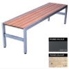 Picture of Slimline Bench - Steel and Wood - Adj. Feet - 45x180x45cm - Colour Options - SL4641PC