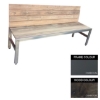 Picture of Slimline Bench - Steel and Wood - Adj. Feet - 45x180x49cm - Colour Options - SLB4641PC