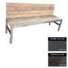Picture of Slimline Bench - Steel and Wood - Bolt Down - 45x240x49cm - Colour Options - SLB4662PC