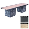 Picture of Gabion Bench - Steel and Wood - 45x180x49cm - Colour Options - GB4641PC