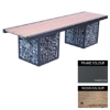 Picture of Gabion Bench - Steel and Wood - 45x180x49cm - Colour Options - GB4641PC