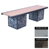 Picture of Gabion Bench - Steel and Wood - 45x240x49cm - Colour Options - GB4661PC