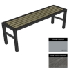 Picture of Slimline Bench - Steel and Composite - Adj. Feet - 45x150x54cm - Colour Options - SLO4631PC