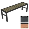 Picture of Slimline Bench - Steel and Composite - Adj. Feet - 45x150x54cm - Colour Options - SLO4631PC