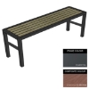 Picture of Slimline Bench - Steel and Composite - Adj. Feet - 45x150x54cm - Colour Options - SLO4631PC