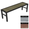 Picture of Slimline Bench - Steel and Composite - Adj. Feet - 45x180x54cm - Colour Options - SLO4641PC
