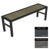 Picture of Slimline Bench - Steel and Composite - Bolt Dn- 45x240x54cm - Colour Options - SLO4662PC