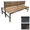 Picture of Slimline Bench - Steel and Wood - Adj. Feet - 45x180x98cm - Colour Options - SLBD4641PC