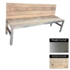 Picture of Slimline Bench - Stainless Steel 304 and Wood - Adj. Feet - 45x240x49cm - Colour Options - SLB4261S