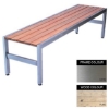 Picture of Slimline Bench - Stainless Steel 304 and Wood - Bolt Down - 45x180x45cm - Colour Options - SL4242S