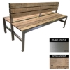 Picture of Slimline Bench - Stainless Steel 304 and Wood - Adj. Feet - 45x240x98cm - Colour Options - SLBD4261S