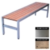 Picture of Slimline Bench - Stainless Steel 304 and Wood - Bolt Down - 45x240x45cm - Colour Options - SL4262S