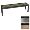 Picture of Facilities Bench - Stainless Steel 304 and Wood - Bolt Down - 45x180x51cm - Colour Options - FL4242S
